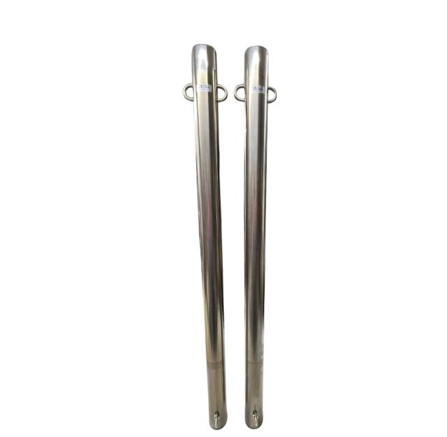 【中古】三協アルミ ビポールφ60.5mm H850　両耳 固定式　2本セット　※小傷あり未使用