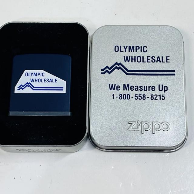 【未使用】米国ジッポー社製 ベルティ ZIPPO RULE　青　白テープ　OLYMPIC WHOLE SALE●メール便●代引き不可