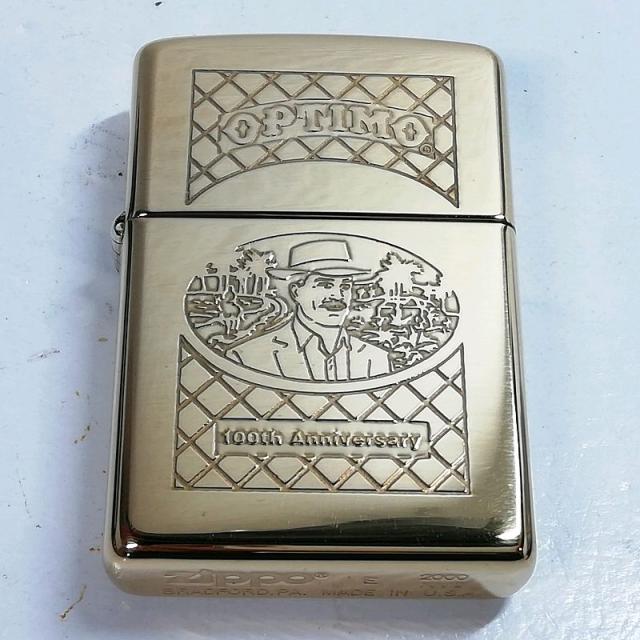 【未使用品】ZIPPO オプティモ 100周年 ゴールド オイルライター【送料無料】
