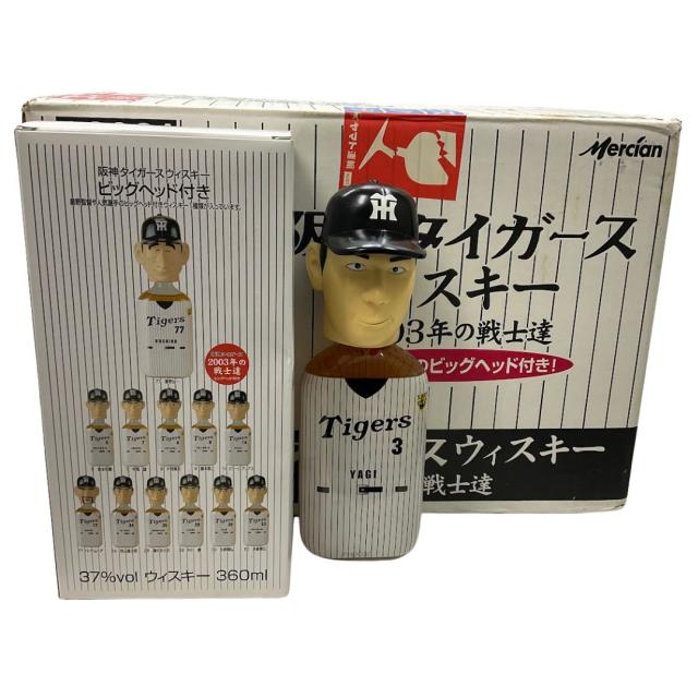 【未成年の飲酒は法律で禁じられています】メルシャン 阪神タイガースウイスキー2003大箱+１(3八木）13本セット2003年の戦士たち阪神タイガースボブルヘッド付きウイスキー 未成年の飲酒は法律で禁じられています】メルシャン 阪神タイガース