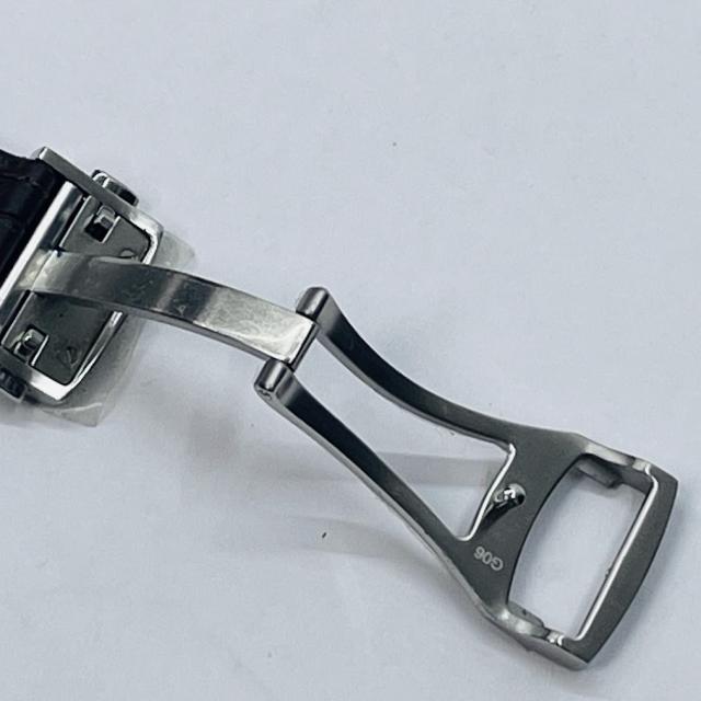 【未使用品】【送料無料】オリス純正レザーベルト0751980クロコ革バックル付き片側だけ※メール便でお送りします【代引き不可】_4