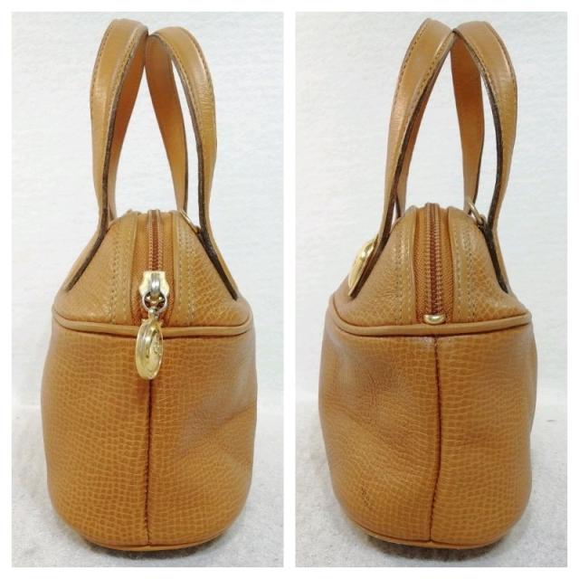 【中古】DIOR オーバルロゴプレート ミニハンドバッグ キャメル×レザー_2