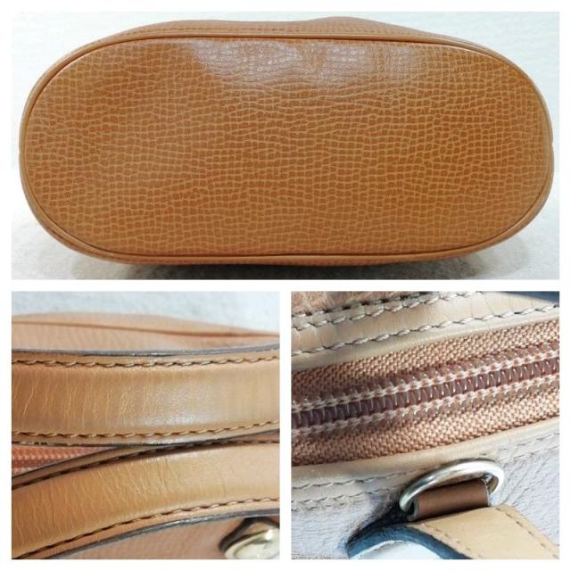 【中古】DIOR オーバルロゴプレート ミニハンドバッグ キャメル×レザー_3