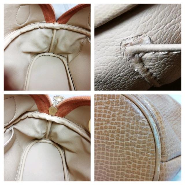 【中古】DIOR オーバルロゴプレート ミニハンドバッグ キャメル×レザー_7