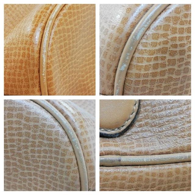 【中古】DIOR オーバルロゴプレート ミニハンドバッグ キャメル×レザー_8