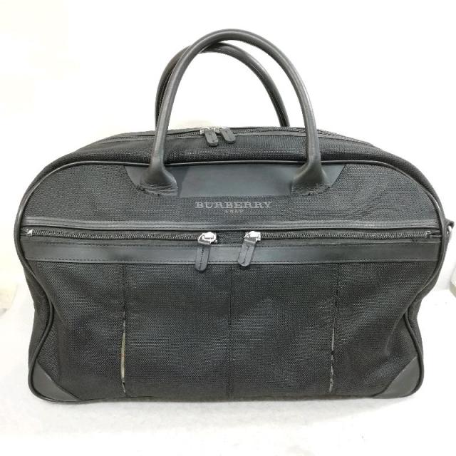 【中古】BURBERRY GOLF バーバリー ボストンバッグ ブラック