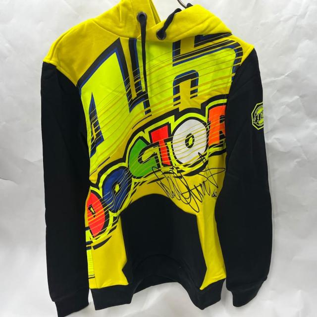 【未使用】ヴァレンティーノ ロッシ ドクターVR46フーディメンズXS長黄黒　レース色移りあり【送料無料】メール便※代引き不可_2