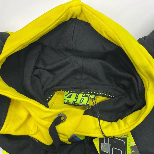 【未使用】ヴァレンティーノ ロッシ ドクターVR46フーディメンズXS長黄黒　レース色移りあり【送料無料】メール便※代引き不可_9