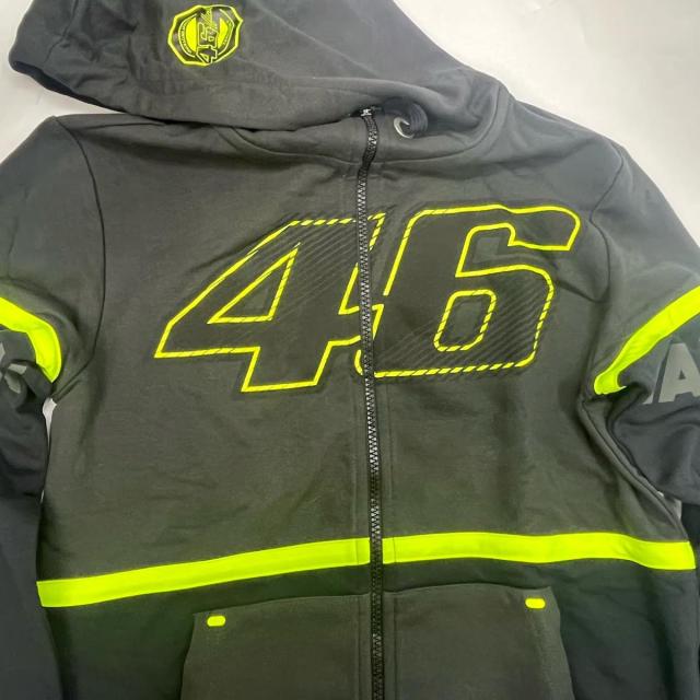 【未使用】ヴァレンティーノ ロッシ VR46フロントジップパーカー黒メンズXS長袖VALEYELLOW【送料無料】メール便※代引き不可_9