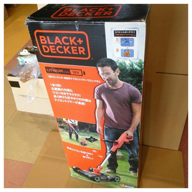 【中古】欠品あり ブラックアンドデッカー コードレス自給式ナイロントリマーワゴンプラス 18V 2.0Ah GCM18N-JP オレンジ系_3