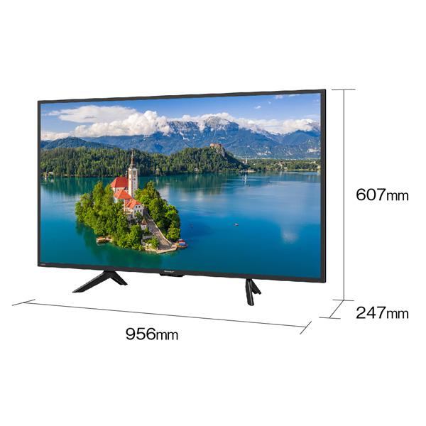 【動作確認済】【中古】本体・リモコンのみ シャープ 42V型 フルハイビジョン 液晶テレビ AQUOS 2T-C42BE1 ブラック系 2023年製_2
