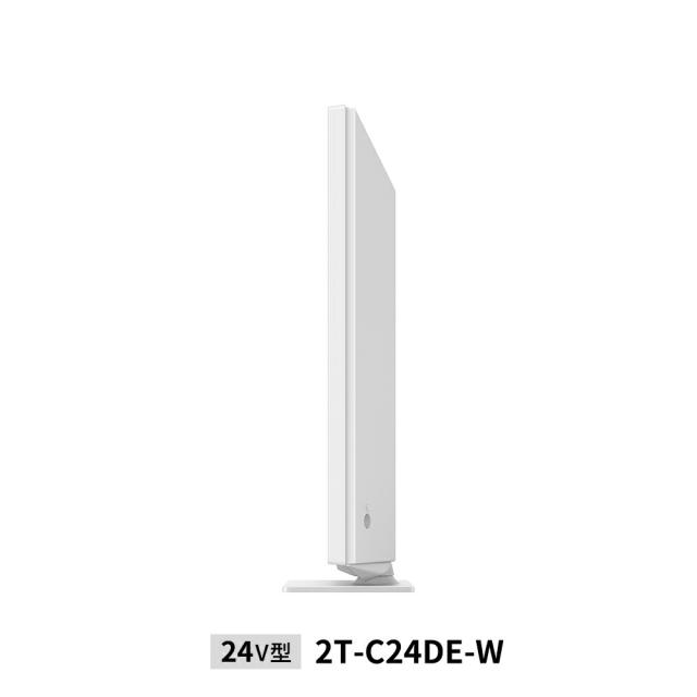 【動作確認済】【中古】訳あり 本体・リモコン(電池フタ欠品)のみ シャープ 24型 液晶テレビ AQUOS 2T-C24DE-W ホワイト系 2021年製_4
