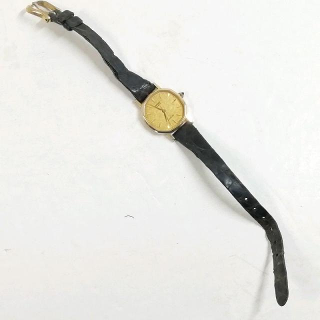 【中古】セイコー エクセリーヌ 1221-5000 レディース クォーツ 14K×SS