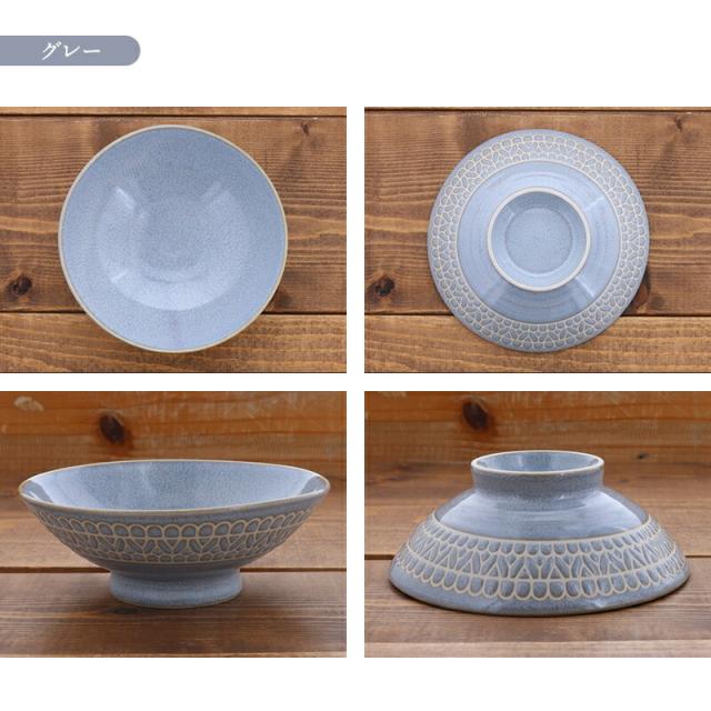 グレー 陶器 茶碗 約15cm