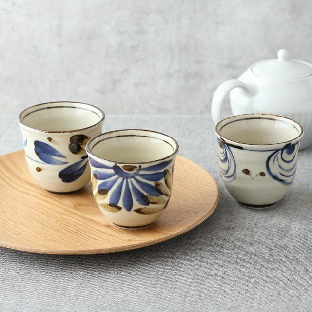 陶芸品　湯のみ　陶芸作家 湯呑 210cc 民彩 陶器 湯呑み 湯飲み ゆのみ 湯のみ コップ カップ