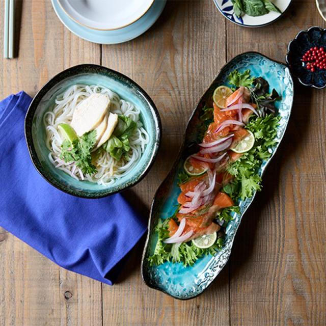 長皿 大 35cm KANADE 陶器 レンジ可 和食器 和食器 日本製 美濃焼