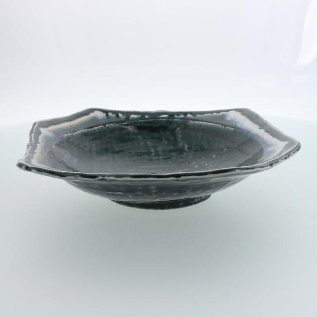 大鉢 24cm 黒部 ちぎり型 和食器 和食器ボウル 鉢 お皿 皿 食器 大鉢 盛り鉢 盛り皿 煮物鉢 サラダボウル 麺鉢 丼ぶり どんぶり 個性的 器 おしゃれ 和モダン シンプル シック 大鉢