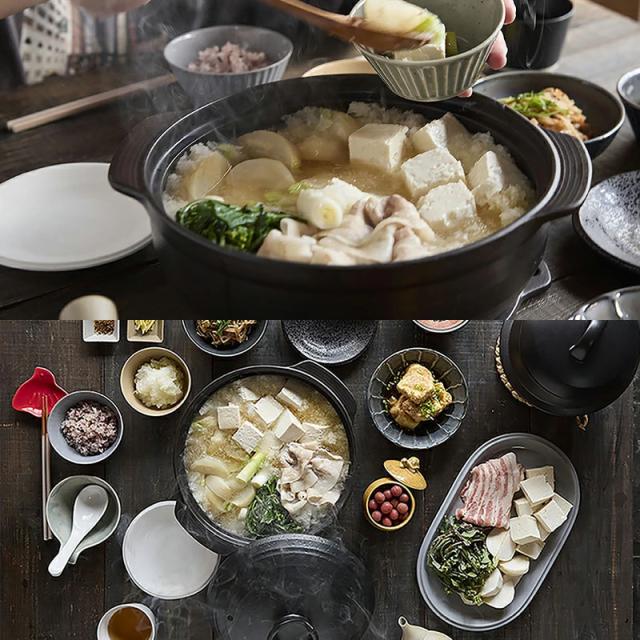 軽量土鍋 9号 3〜4人用 MIYABI 食洗機・直火可 鍋料理 鍋 ごはん鍋 炊飯 鍋調理 和食器 家庭用鍋 炊き込みご飯 和風食器 卓上鍋 あったか料理 冬の食卓 シンプルデザイン 食卓 調理器具 キッチン用品 和モダン 日常使い_5