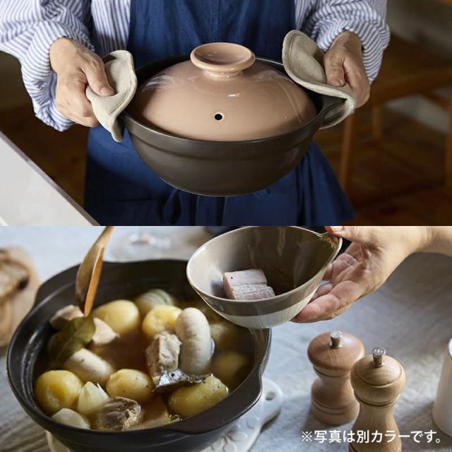 超軽量土鍋 9号 3〜4人用 SUPER LIGHT CLAYPOT IH・直火可 直火対応 土なべ どなべ 鍋料理 三人暮らし 四人暮らし 家族食器 ファミリー食器 炊き込みご飯 軽量 割れにくい 和食器 シンプル シック おしゃれ 和モダン_5
