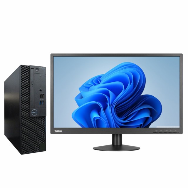 デスクトップパソコン 中古 DELL OPTIPLEX 3060 SFF 液晶セット