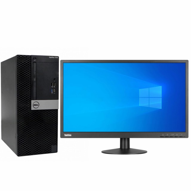 デスクトップパソコン 中古 DELL OPTIPLEX 7050 Tower 液晶セット