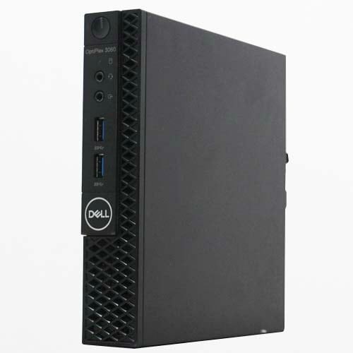 デスクトップパソコン 中古 DELL OPTIPLEX 3060 Micro 単体 Windows11 64bit HDMI Core i3 8100T メモリ8GB SSD128GB+HDD500GB 4018237