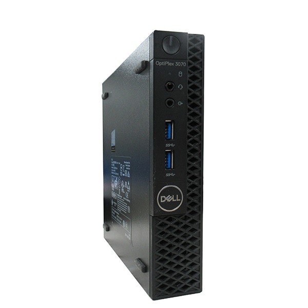 デスクトップパソコン 中古 DELL OPTIPLEX 3070 Micro 単体 超小型デスク Windows11 64bit Core i3 9100T メモリ8GB SSD128GBM.2-SATA+HDD500GB 1232899