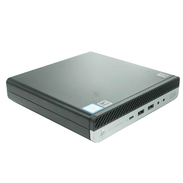 デスクトップパソコン 中古 HP EliteDesk 800 G4 DM 超小型デスク 単体 Windows11 64bit Core i7 8700T メモリ8GB SSD256GB 1234482