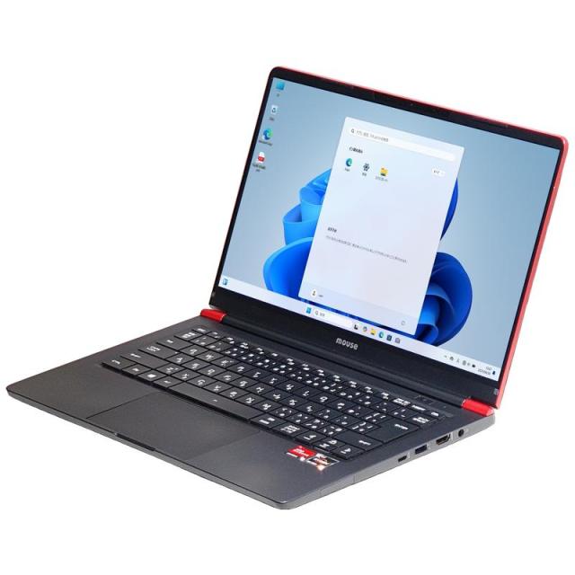 ノートパソコン 中古 MOUSE COMPUTER X4-aR5RNIAR-E Windows11 64bit Ryzen5 4600H WEBカメラ HDMI メモリ8GB SSD256GB 無線LAN A4サイズ フルHD 1852869