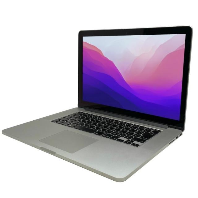 ノートパソコン 中古 apple MacBook Pro Retina, 15-inch, Mid WEBカメラ Core i7 4770HQ メモリ16GB SSD256GB 無線LAN A4サイズ 4020805