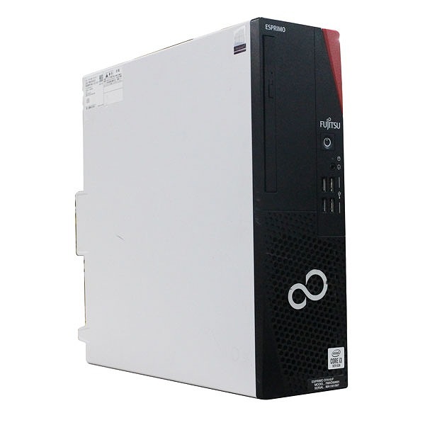 デスクトップパソコン 中古 富士通 ESPRIMO D7010/F 単体 Windows11 64bit Core i3 10100 メモリ16GB SSD256GB 1243298
