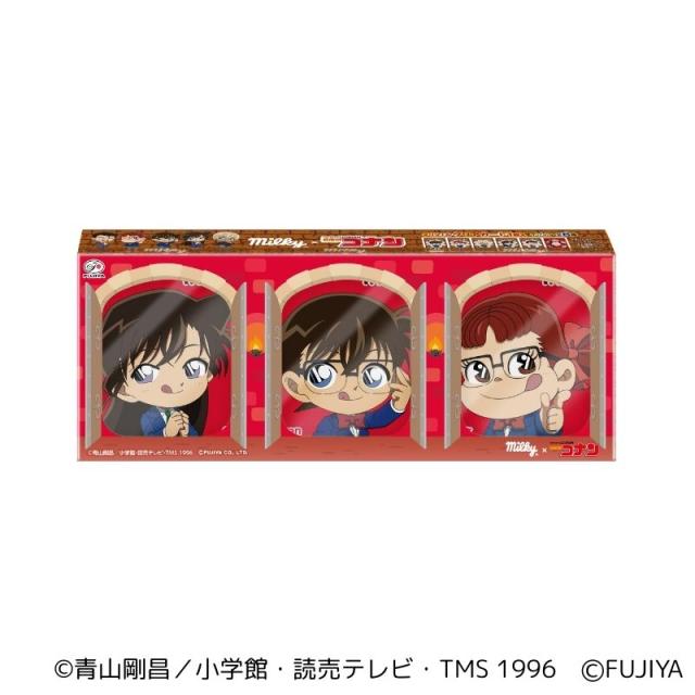 不二家 公式 ミルキー箱3個セット(名探偵コナン) 個包装 標準15粒入り