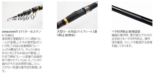 宇崎日新 イングラム 遠投 両軸 5号 5.85m / カゴ釣り 両軸遠投ロッド INGRAM