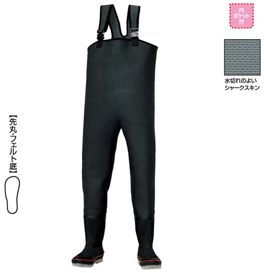 阪神素地 CF-402 胴付長靴 先丸 24cmの通販は