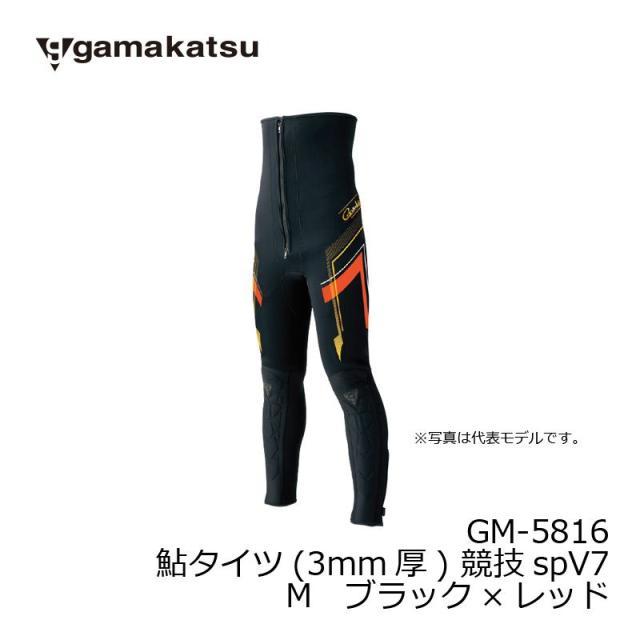 がまかつ(Gamakatsu) GM-5816 鮎タイツ(3mm厚) 競技spV7 M ブラック