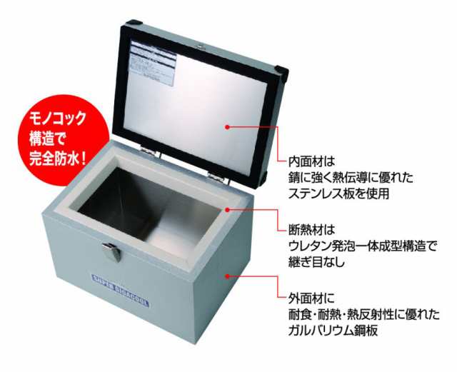 釣武者 メタルクーラー　スーパーギガクール 22L　6面真空クーラーを凌駕する保冷力　【釣具　釣り具】