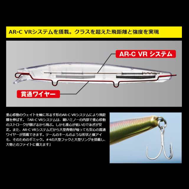 シマノ ルアー 熱砂 ヒラメミノーSR 110S フラッシュブースト