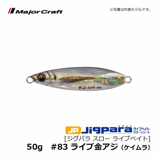 メジャークラフト ジグパラ スロー 10g（ライブイワシ）