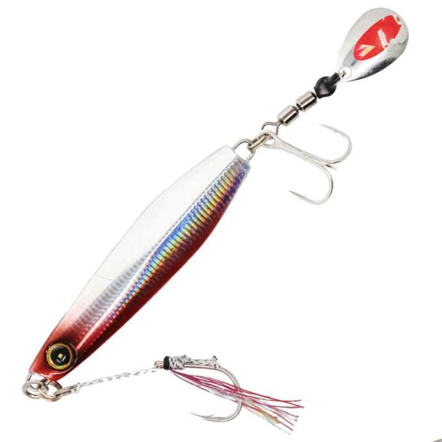 ハヤブサ　ジャックアイマキマキ 30g 40g ♪人気のオリカラ7個セット♪ ハヤブサ ジャックアイ マキマキ 30g 08 流血シルバー
