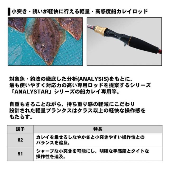 ダイワ アナリスター カレイ 91 180 R / 船竿 ガイド付 アナリスター