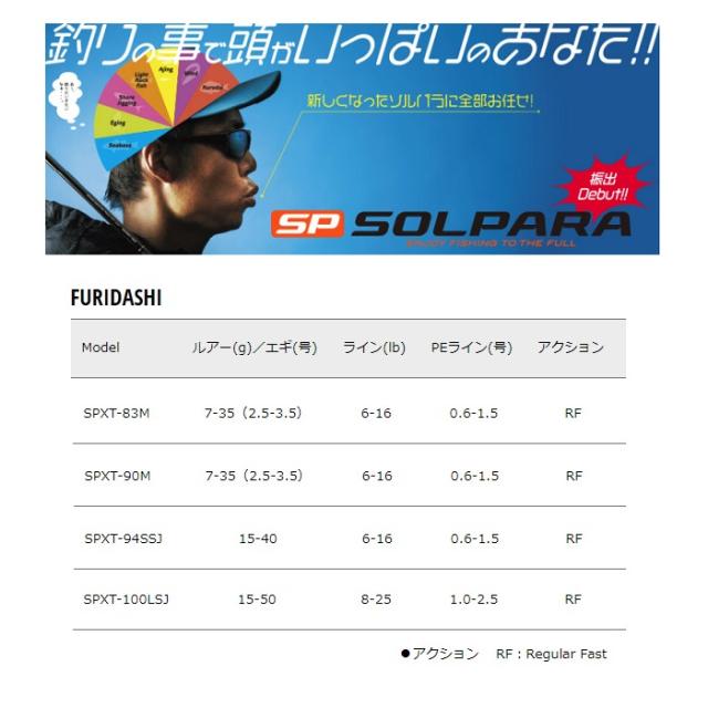 メジャークラフト ソルパラ SPXT-100LSJ / ルアーロッド 振出 テレスコ