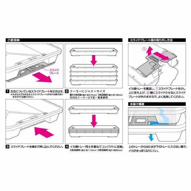 ダイワ イカ様トレー S 3枚セット イカ釣り 保冷 鮮度を保つ クーラー取付 【釣具 釣り具】の通販はau PAY マーケット 釣具のFTO  フィッシングタックルオンライン au PAY マーケット－通販サイト