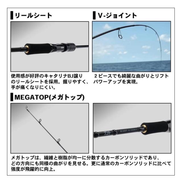 ダイワ ブラスト SLJ エアポータブル 63LS-S / ソルトロッド