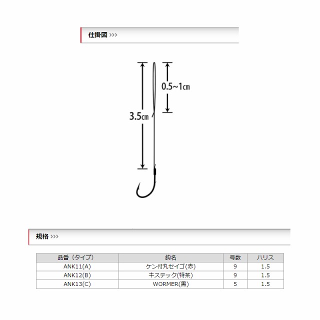 ささめ Ank13 謎のあんこう替え針 Cタイプ 5 1 5 釣具 釣り具 の通販はau Pay マーケット 釣具のfto フィッシングタックルオンライン