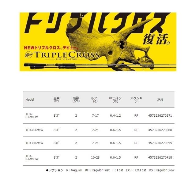 メジャークラフト トリプルクロス タチウオ TCX-832MWの通販は