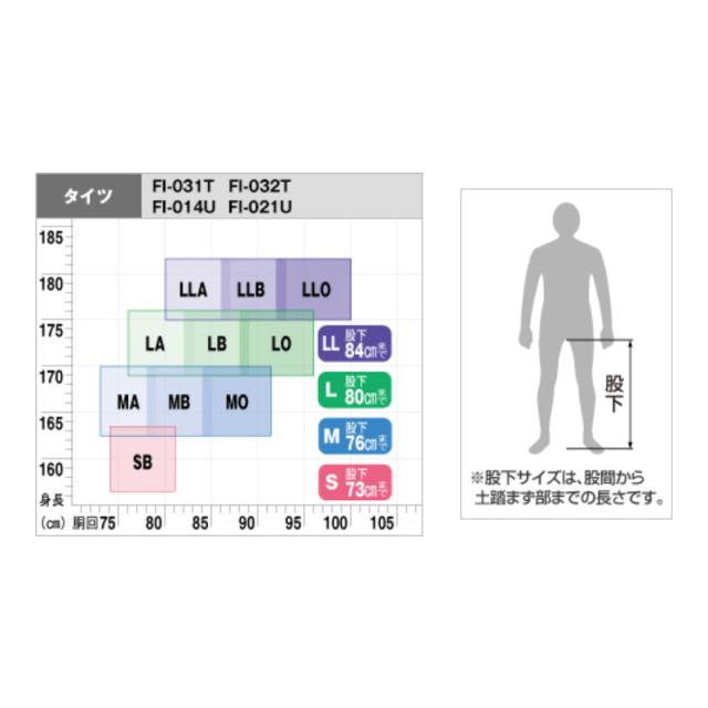 シマノ FI-021U ブラックパールフィット鮎タイツ 2.5mm ブラック LLO