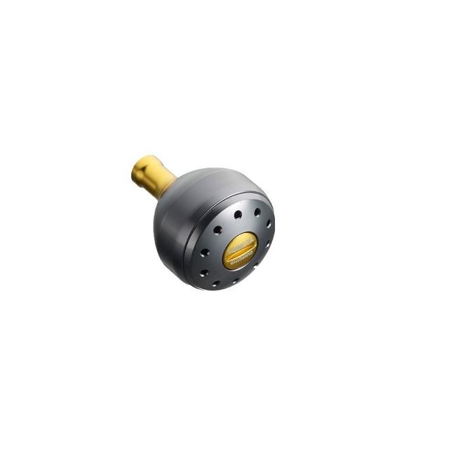 シマノ(Shimano) 夢屋アルミラウンド型パワーハンドルノブ グレー L