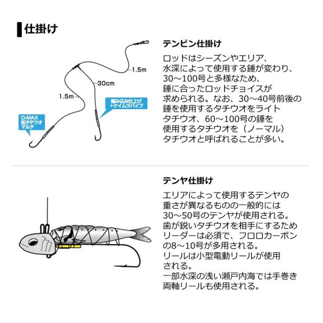 1 アウトドア・釣り・旅行用品 テンヤタチウオ X 200号 船竿