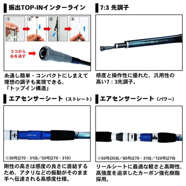 ダイワ IL帆影 30-270・Y / インターライン ホカゲ 中通し 【釣具 釣り