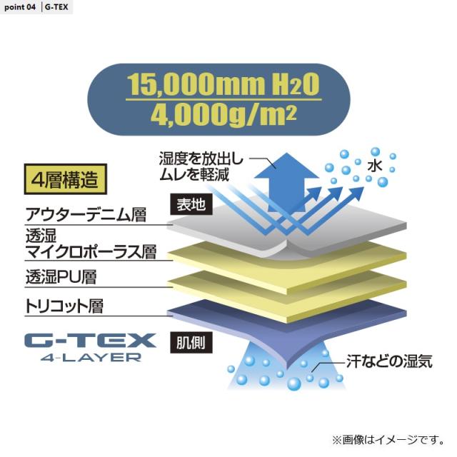 ビセオ VC504L VICEO G-TEXデニムウェダー(チェスト/フェルト) L　/ 胴長 ウェーダー デニム調生地_3